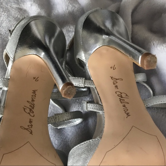 ‼️Sam Edelman Silver Strappy 4" Heels;  "Aeryn" ‼️Final Reduction - Picture 8 of 10